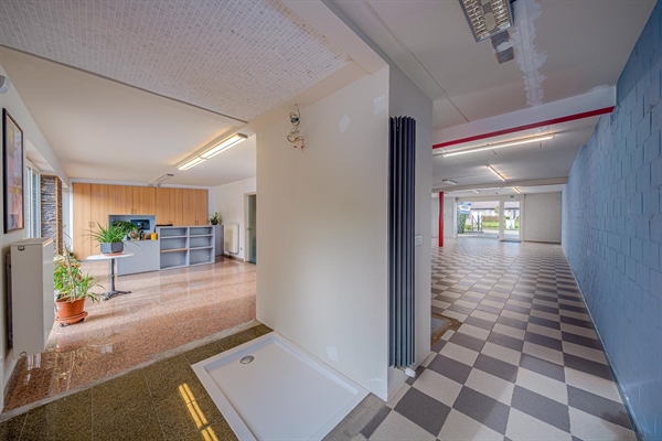 Ruime woning met gelijkvloerse kantoor/handelsruimte en parking in Temse.