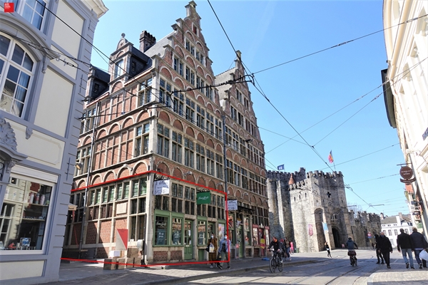 Handelspand te huur midden het historisch centrum van Gent